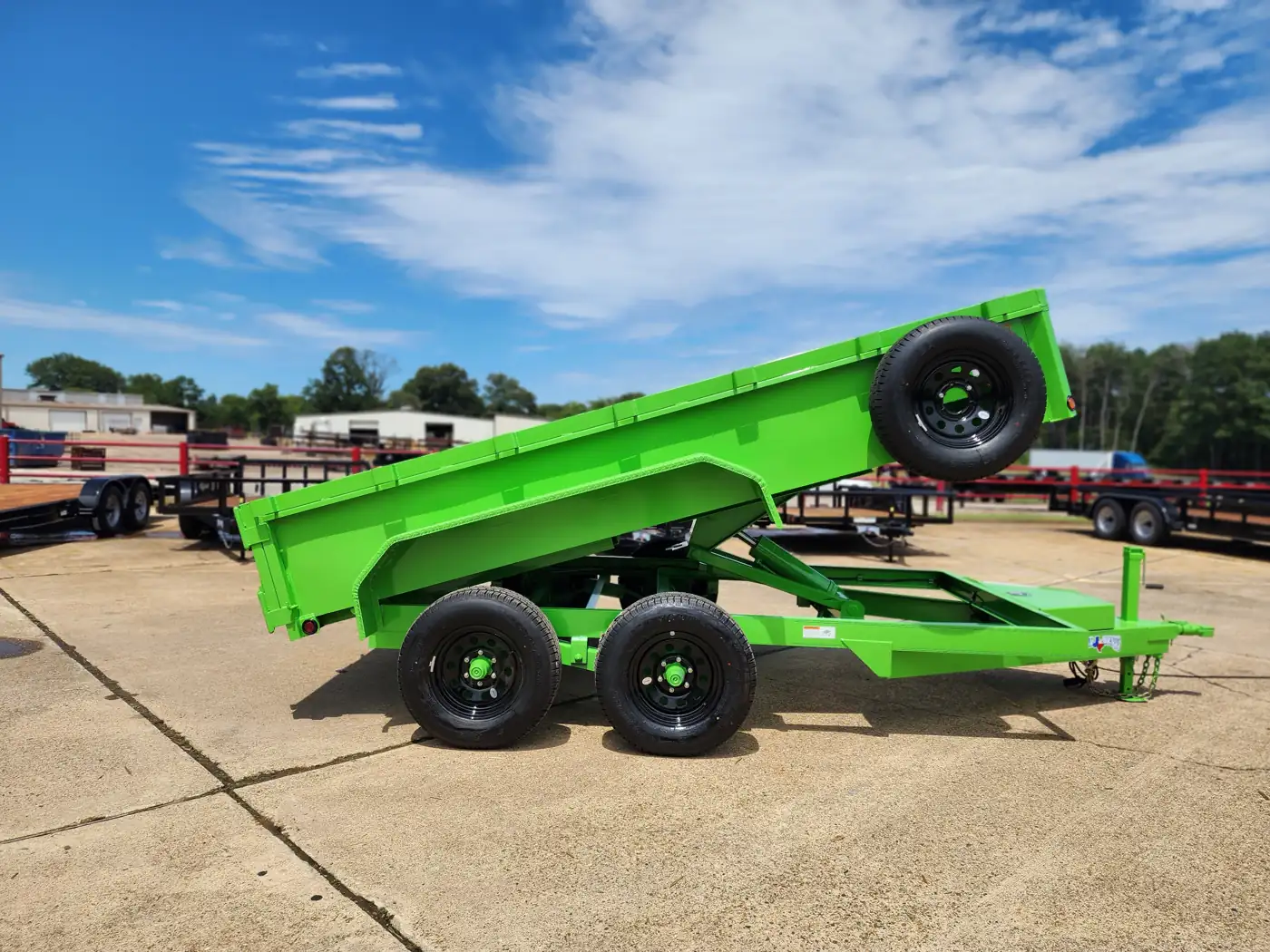 Texas Bragg dump trailer